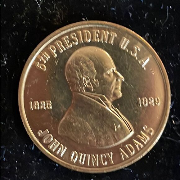 Vintage-1980-Reader’s Digest “A Coin History of US Presidents” John Quincy Adams - Picture 1 of 14